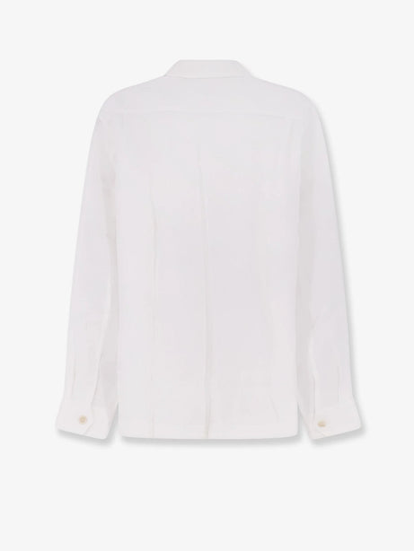 Brunello Cucinelli Easy Fit linen shirt - Bianco