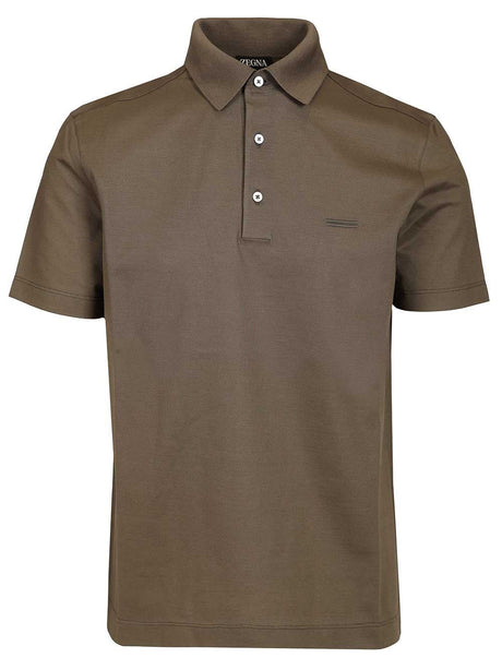 Zegna Cotton Polo - Brown