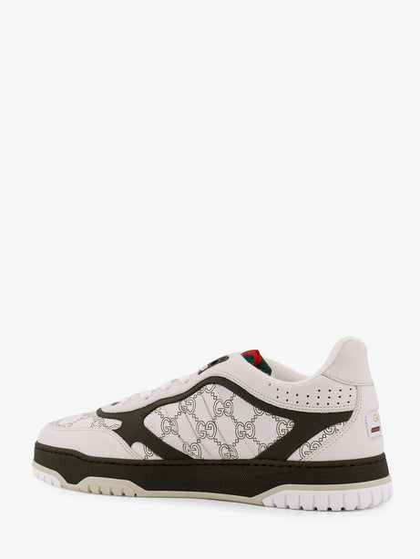 Gucci Re-Web leather sneakers - Grey White Black