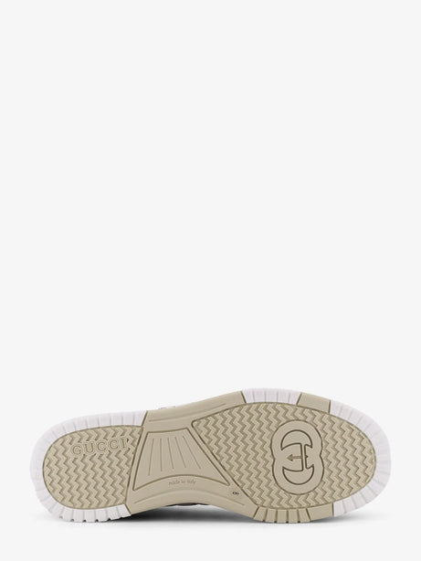 Gucci Re-Web leather sneakers - Grey White Black