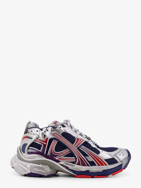 Balenciaga Mesh and nylon Runner sneakers - Navy / Red / Grey