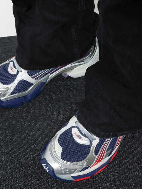 Balenciaga Mesh and nylon Runner sneakers - Navy / Red / Grey