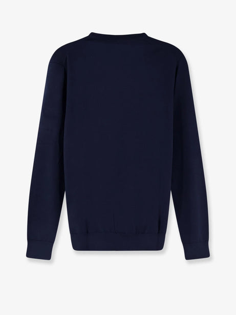 Polo Ralph Lauren Cotton sweater with embroidered logo on the front - Hunter Navy