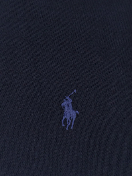 Polo Ralph Lauren Cotton sweater with embroidered logo on the front - Hunter Navy