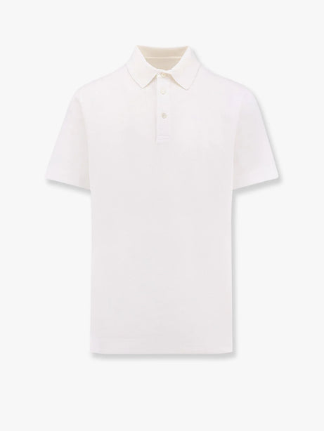 Givenchy Piqué cotton polo shirt with 4g embroidery - Bianco