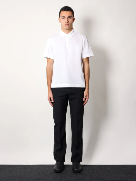 Givenchy Piqué cotton polo shirt with 4g embroidery - Bianco