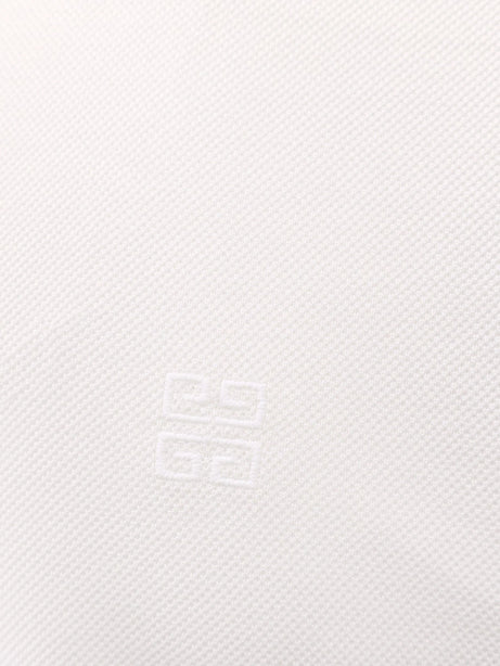 Givenchy Piqué cotton polo shirt with 4g embroidery - Bianco