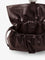 Fendi Fendi Flux Maxi Messenger leather shoulder bag - Chocolate+Palladio