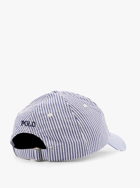 Polo Ralph Lauren Striped cotton blend baseball hat - Cruise Royal Seersucker