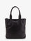 Tom Ford Leather shopping bag with logo lettering on the bottom - Black