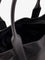 Tom Ford Leather shopping bag with logo lettering on the bottom - Black