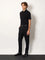 Saint Laurent Cotton blend polo shirt with Cassandre embroidery - Noir