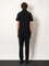 Saint Laurent Cotton blend polo shirt with Cassandre embroidery - Noir