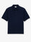 Saint Laurent Recycled material polo shirt with Cassandre embroidery - Marine