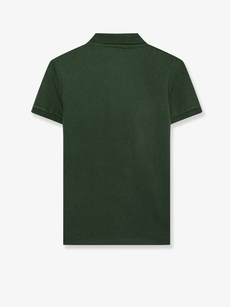 Polo Ralph Lauren Cotton polo shirt with embroidered logo on the front - College Green
