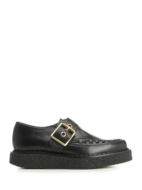 Vivienne Westwood Point Toe Monk Shoes - Black