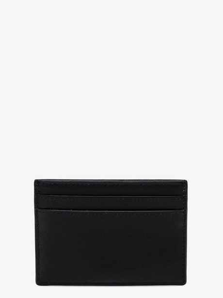 Saint Laurent Cassandre leather card holder - Nero
