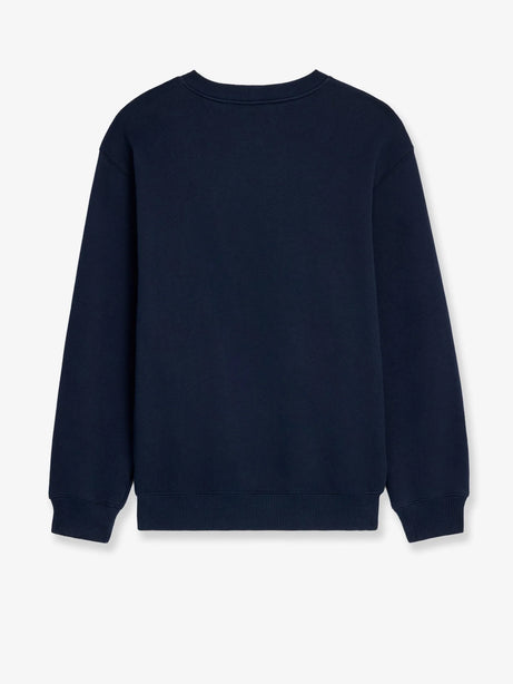 Celine Cotton sweater with front lettering logo - Navyredwhite