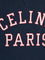 Celine Cotton sweater with front lettering logo - Navyredwhite