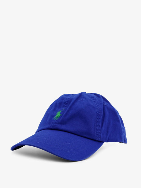 Polo Ralph Lauren Cotton hat with embroidered logo on the front - Pacific Royal