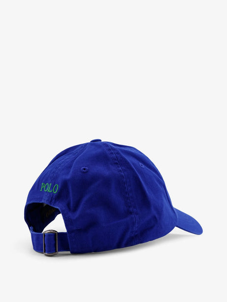 Polo Ralph Lauren Cotton hat with embroidered logo on the front - Pacific Royal