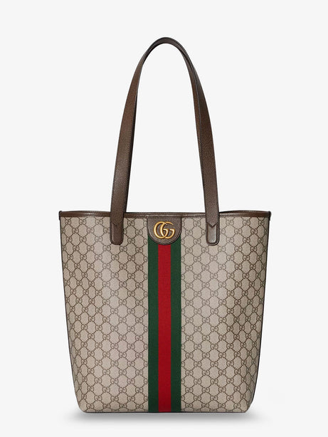 Gucci GG Monogram fabric Ophidia shopping bag - Beige Marrone