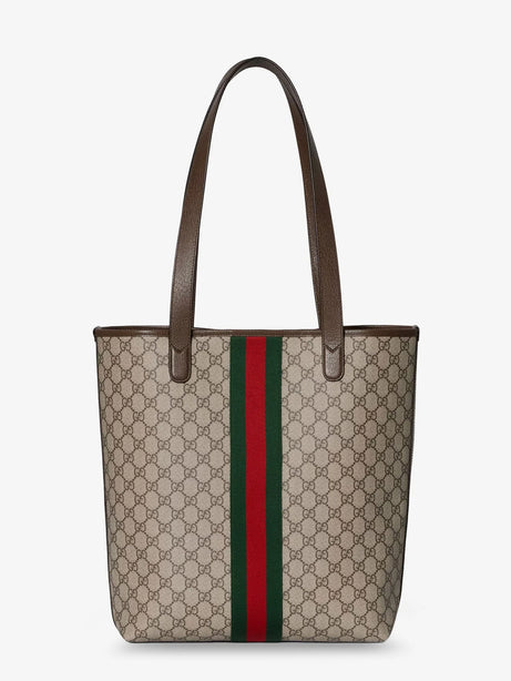 Gucci GG Monogram fabric Ophidia shopping bag - Beige Marrone