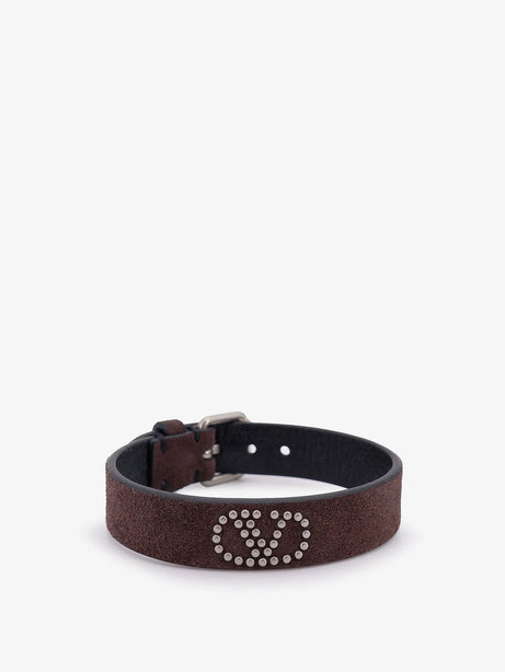Valentino Garavani Valentino Garavani leather bracelet - Testa Di Moro