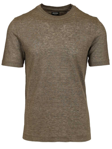 Zegna Linen T-Shirt - Green
