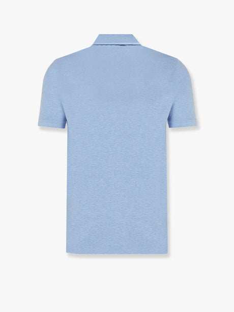 Polo Ralph Lauren Cotton polo shirt with embroidered logo on the front - Isle Heather
