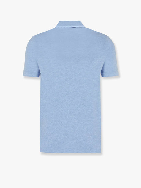 Polo Ralph Lauren Cotton polo shirt with embroidered logo on the front - Isle Heather