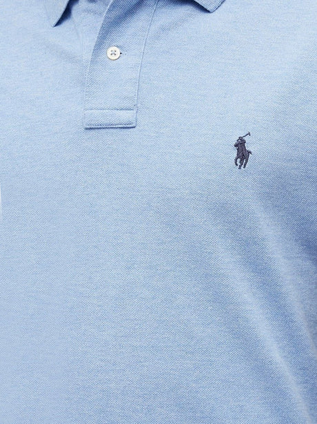 Polo Ralph Lauren Cotton polo shirt with embroidered logo on the front - Isle Heather
