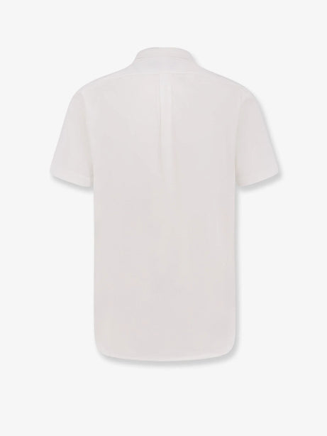 Polo Ralph Lauren Cotton shirt with embroidered logo on the front - White