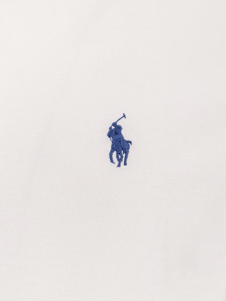 Polo Ralph Lauren Cotton shirt with embroidered logo on the front - White