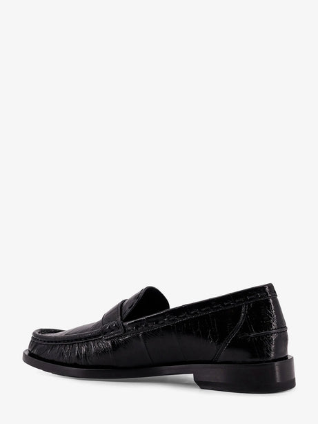 Fendi Missina leather loafers - Nero