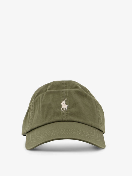 Polo Ralph Lauren Cotton hat with embroidered logo on the front - Garden Trail Cream Pp