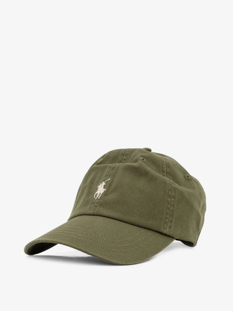 Polo Ralph Lauren Cotton hat with embroidered logo on the front - Garden Trail Cream Pp