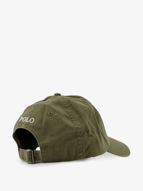 Polo Ralph Lauren Cotton hat with embroidered logo on the front - Garden Trail Cream Pp