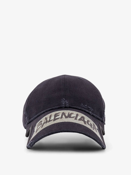 Balenciaga Cotton hat - Faded Washed Black