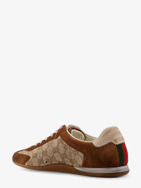 Gucci Gucci Shift suede sneakers with GG Supreme Fabric inserts - Sund