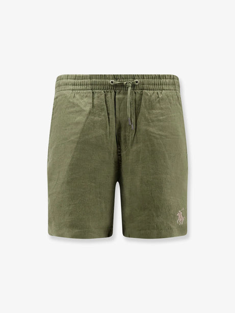 Polo Ralph Lauren Linen bermuda shorts with embroidered logo - Garden Trail