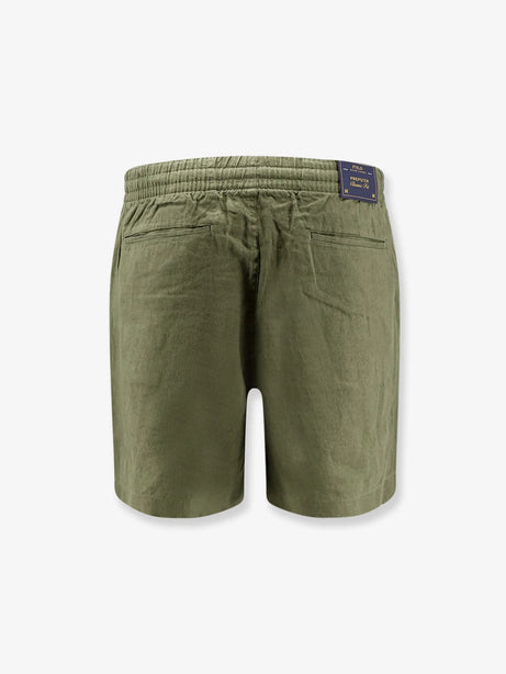 Polo Ralph Lauren Linen bermuda shorts with embroidered logo - Garden Trail