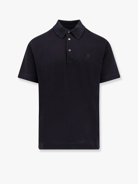 Givenchy Piqué cotton polo shirt with 4g embroidery - Nero