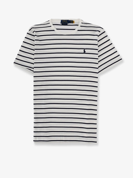 Polo Ralph Lauren Cotton t-shirt with striped pattern - White Refined Navy