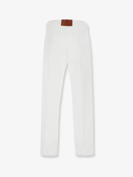 Celine Boyfriend cotton trousers - Whiteheavystonewash