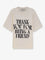 Ami Paris Cotton t-shirt with frontal print - Blanc Creme
