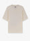 Ami Paris Cotton t-shirt with frontal print - Blanc Creme