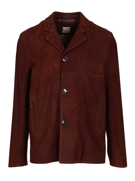 Paul Smith Brown Nubuck Leather Jacket