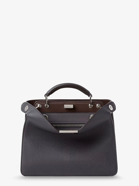 Fendi Peekaboo ISeeU Small leather crossbody bag - Asfsabbia