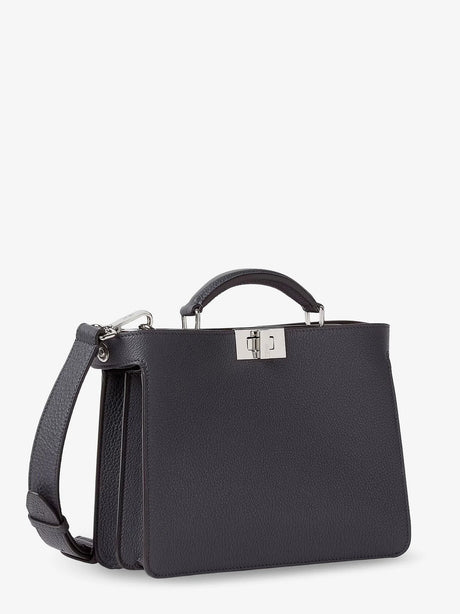 Fendi Peekaboo ISeeU Small leather crossbody bag - Asfsabbia